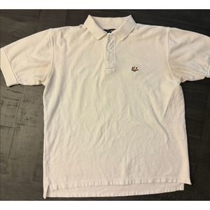 Men's Ivy Crew White Polo - Sz L